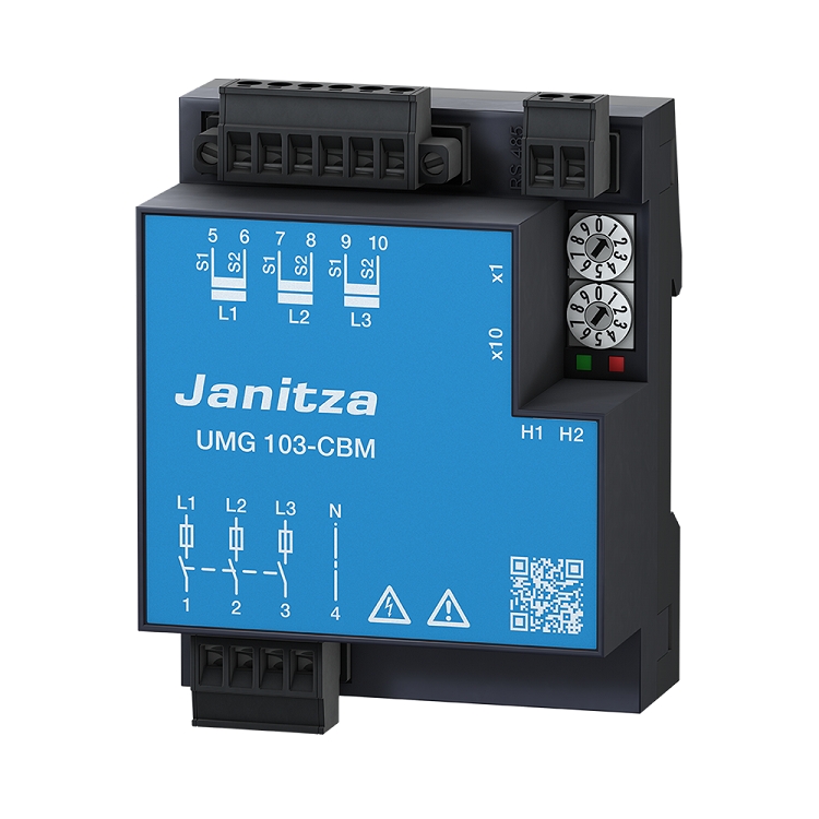 Janitza用于 DIN 导轨的通用测量设备UMG 103